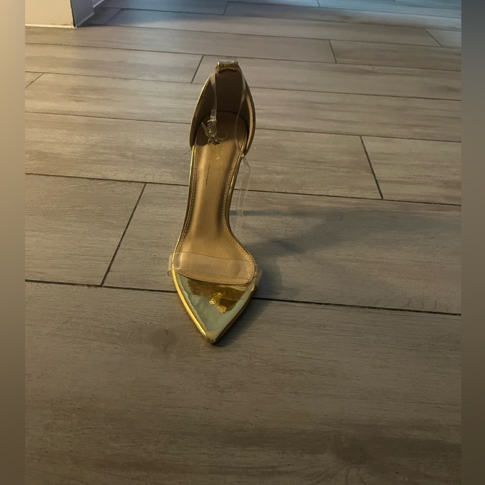 Fashion Nova Gold Heels
